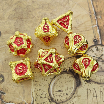 D20 täringud, tsink-sulam, 20-küljeline metallist täring, 195 g, 50 tükki karp