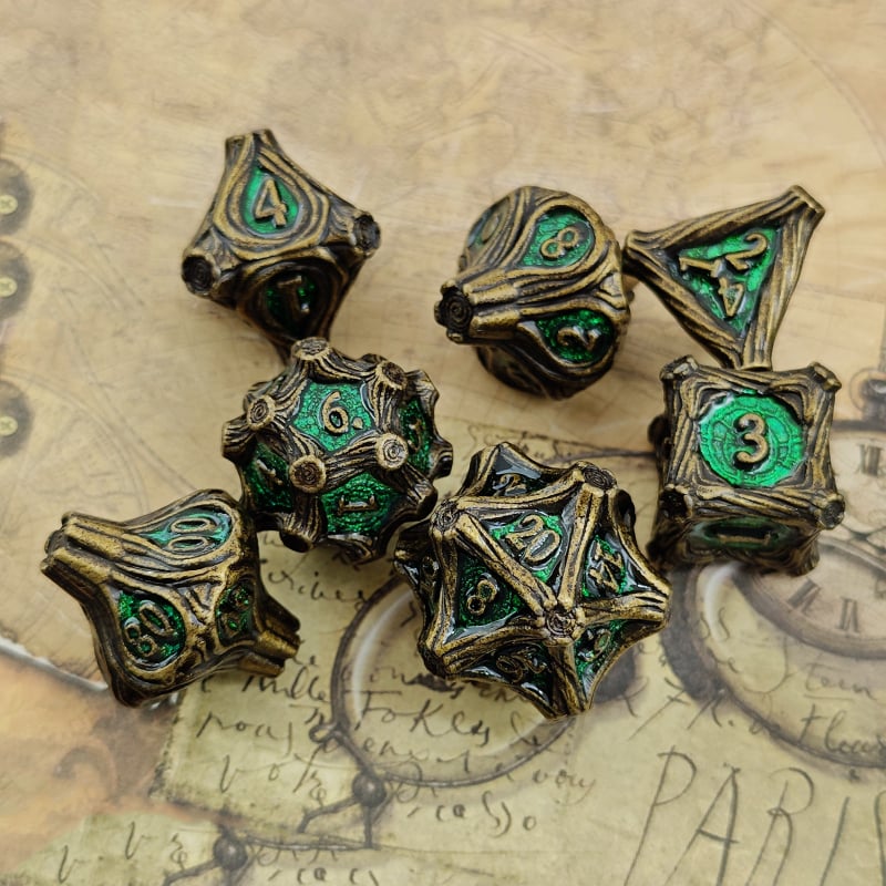 D20 täringud, tsink-sulam, 20-küljeline metallist täring, 195 g, 50 tükki karp