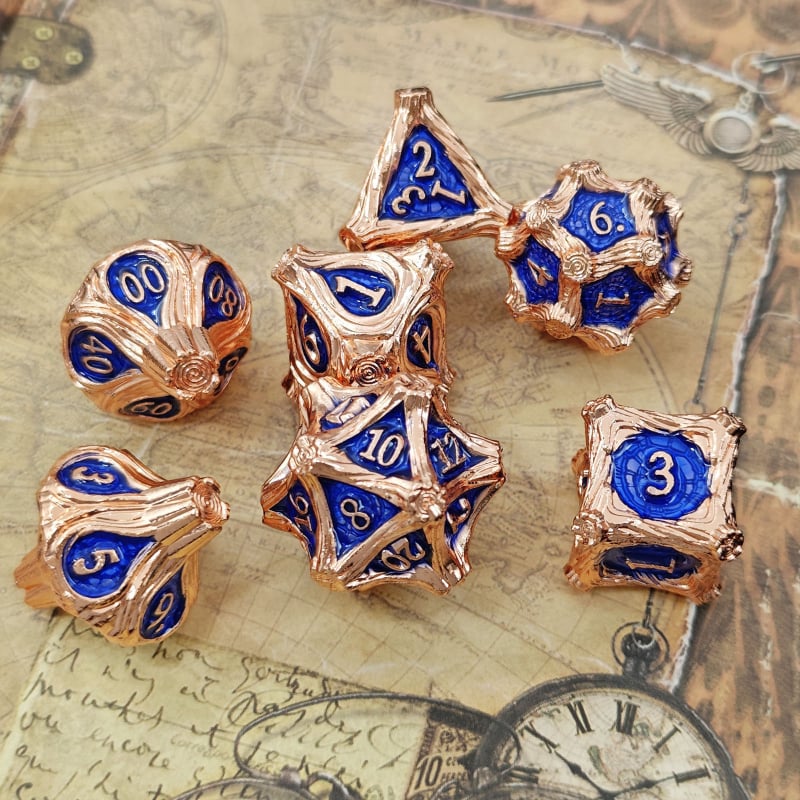 D20 täringud, tsink-sulam, 20-küljeline metallist täring, 195 g, 50 tükki karp