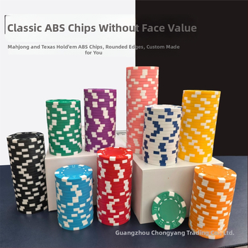 Plastikust žetoonide komplekt – ABS materjal, 1000 tk, kohandatav, sobib pokkerile, mahjongile ja lauamängudele