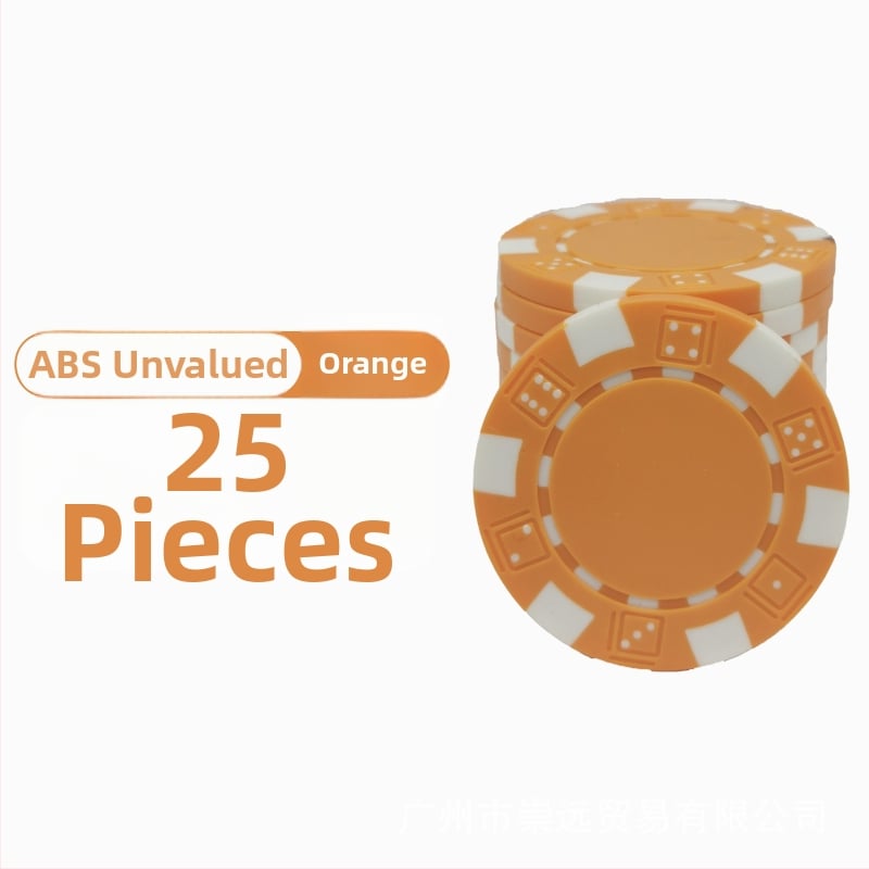 Plastikust žetoonide komplekt – ABS materjal, 1000 tk, kohandatav, sobib pokkerile, mahjongile ja lauamängudele