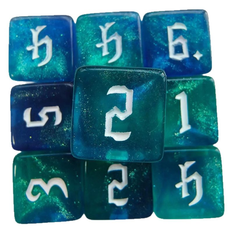 D6 kauliņi, akrila, taisnstūra stila, kastē 5000 gab.