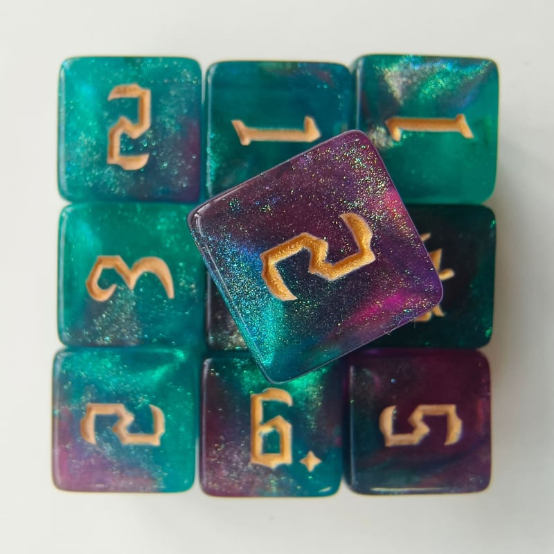 D6 kauliņi, akrila, taisnstūra stila, kastē 5000 gab.