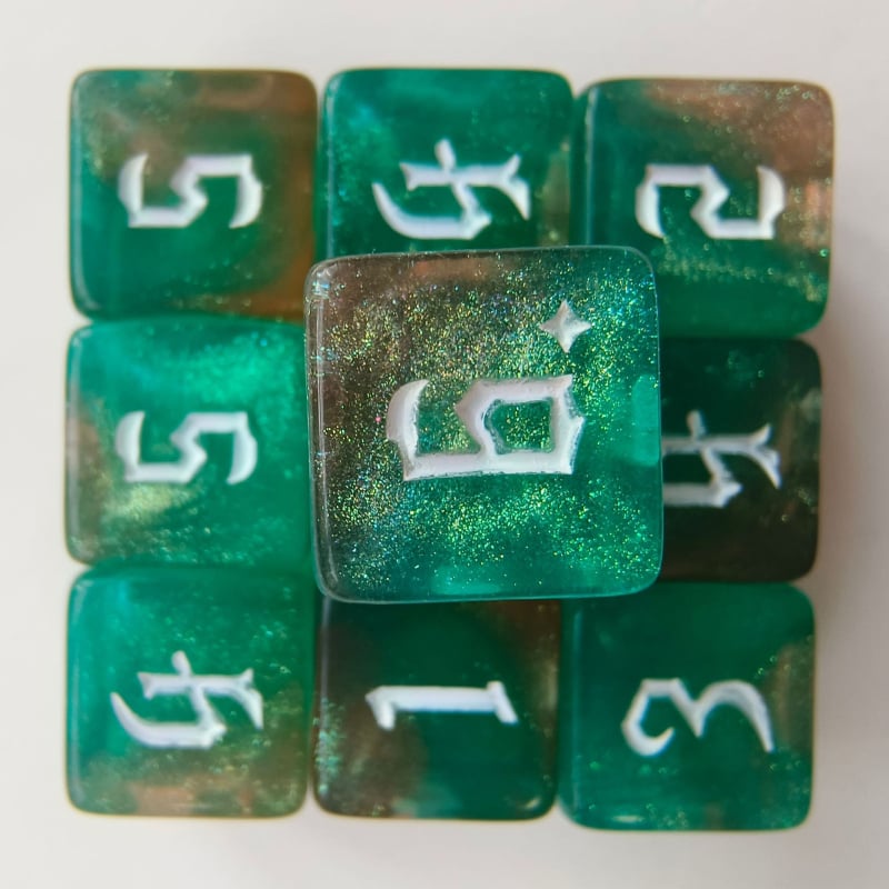 D6 kauliņi, akrila, taisnstūra stila, kastē 5000 gab.