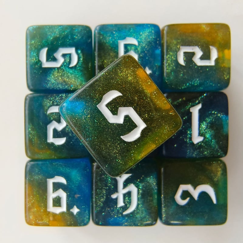 D6 kauliņi, akrila, taisnstūra stila, kastē 5000 gab.