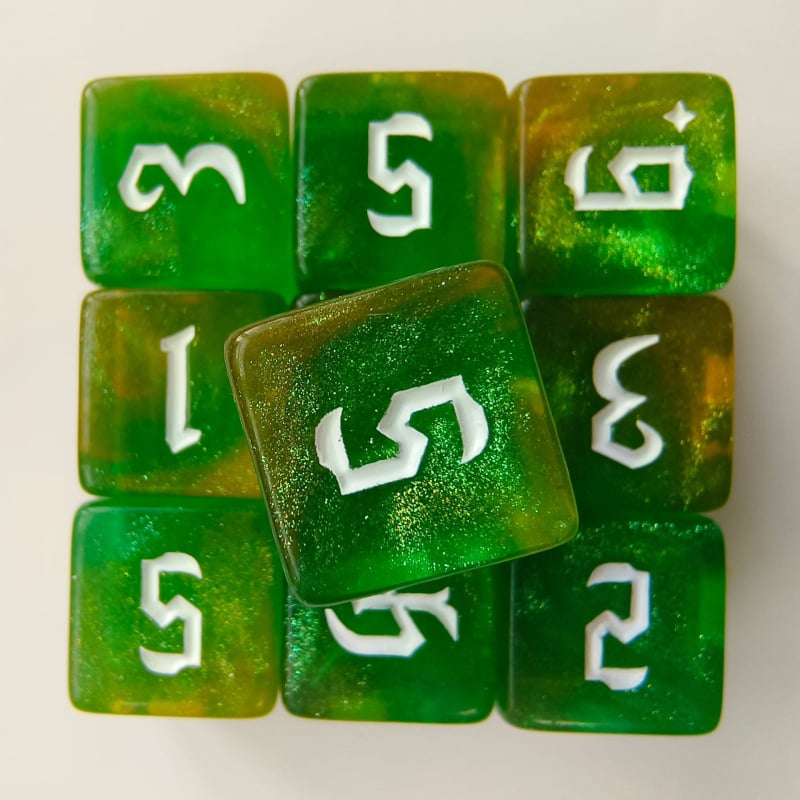 D6 kauliņi, akrila, taisnstūra stila, kastē 5000 gab.