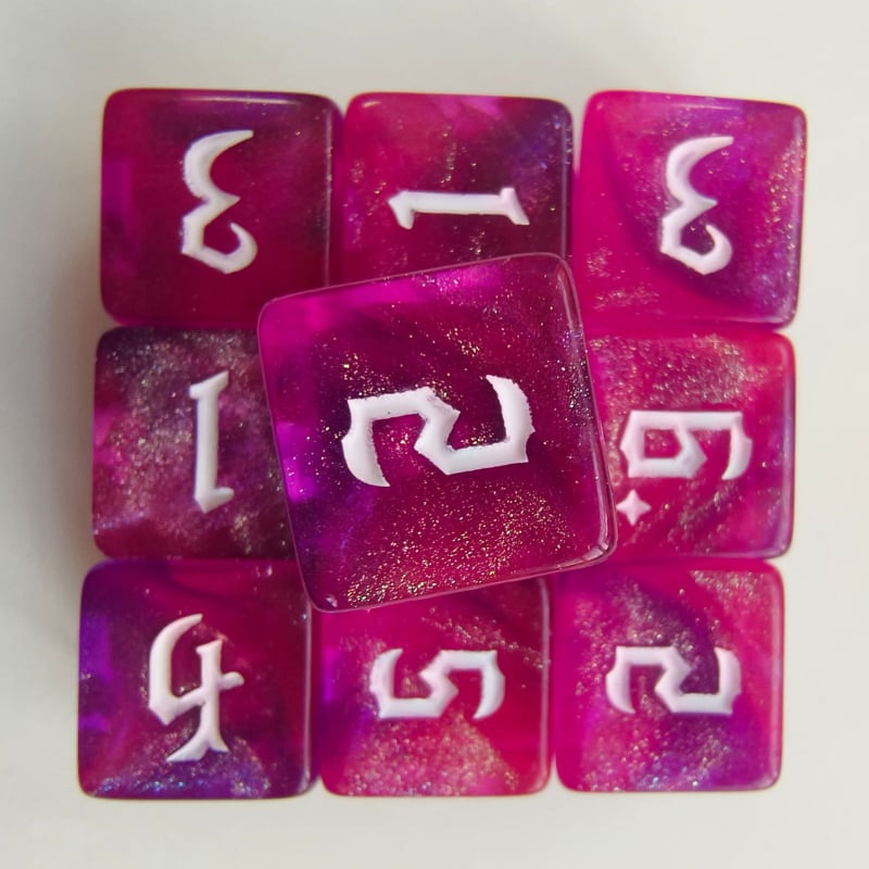 D6 kauliņi, akrila, taisnstūra stila, kastē 5000 gab.