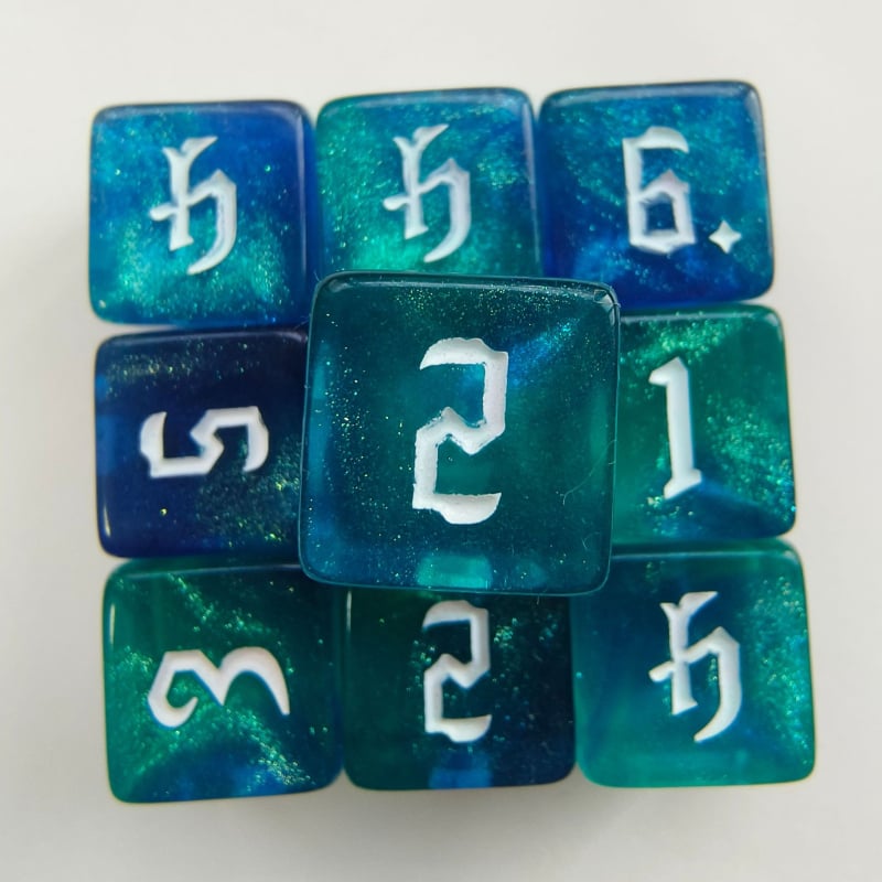 D6 kauliņi, akrila, taisnstūra stila, kastē 5000 gab.