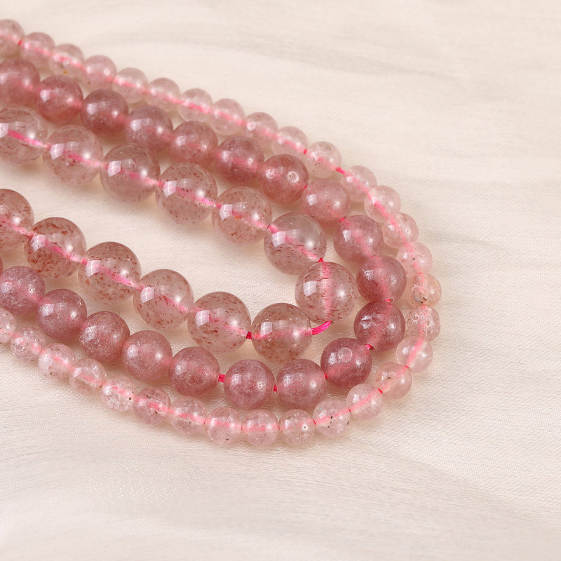 Prirodne crvene ahat kuglice – slobodne perle za DIY nakit, materijali od prirodnog kamena