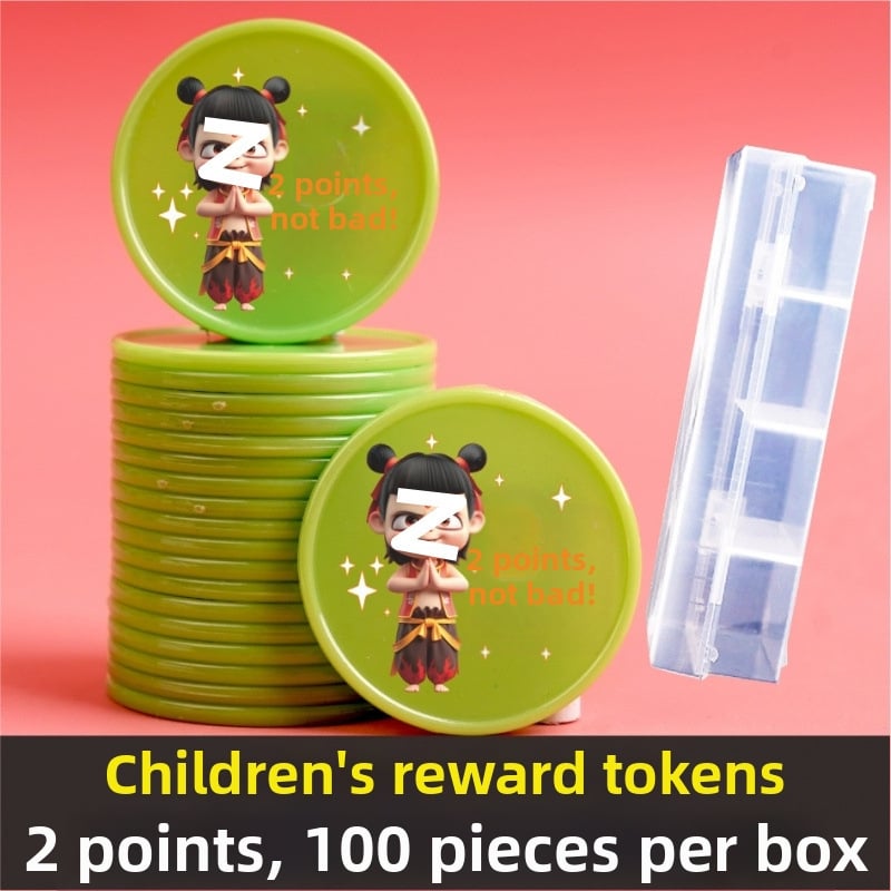 Plastikust mänguasemündid lastele — multikas pere teema, klassivahetuseks tokenid, melamiin