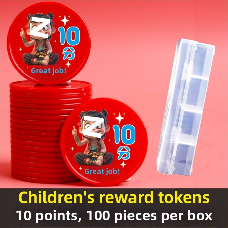 Plastikust mänguasemündid lastele — multikas pere teema, klassivahetuseks tokenid, melamiin