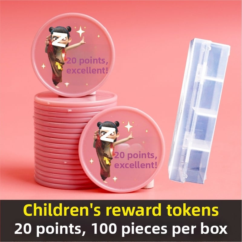 Plastikust mänguasemündid lastele — multikas pere teema, klassivahetuseks tokenid, melamiin