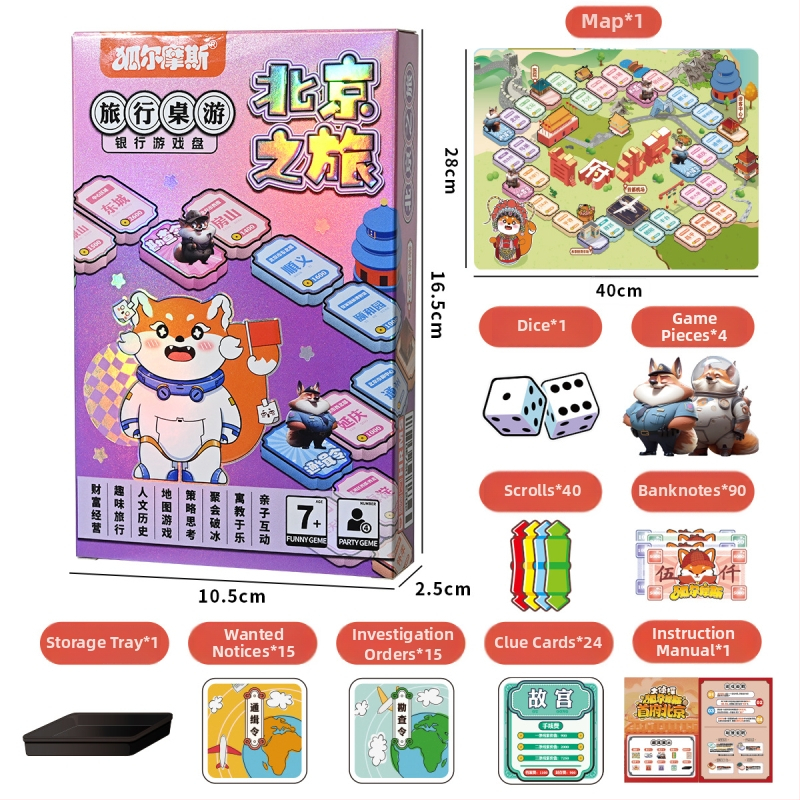 Izglītojoša galda spēle ar kartēm no Fox mousse; materiāls: papīrs; klasifikācija: galda spēles ar kartēm; iepakojums: kārba; vecuma diapazons: 4–6, 7–14 un 15–35.