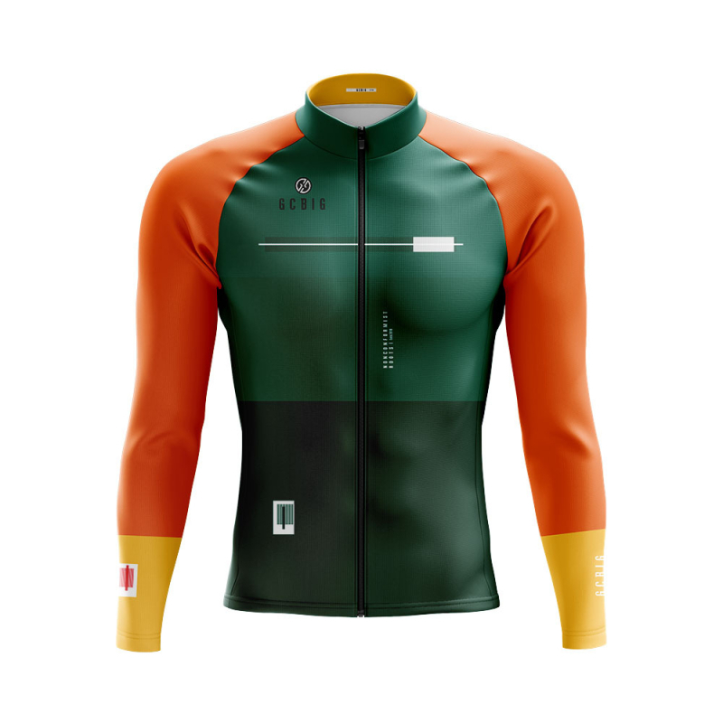 Vīriešu ziemas flīsa garās piedurknes velosipēdu tops – silts, ķīmisko šķiedru audums, ziemas sezonai