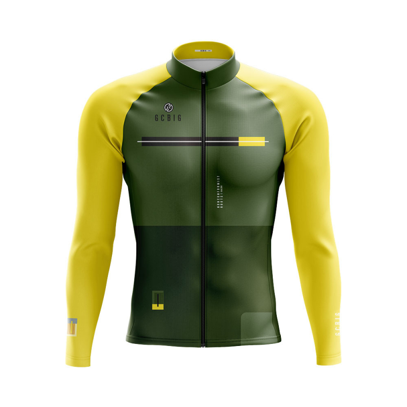 Vīriešu ziemas flīsa garās piedurknes velosipēdu tops – silts, ķīmisko šķiedru audums, ziemas sezonai