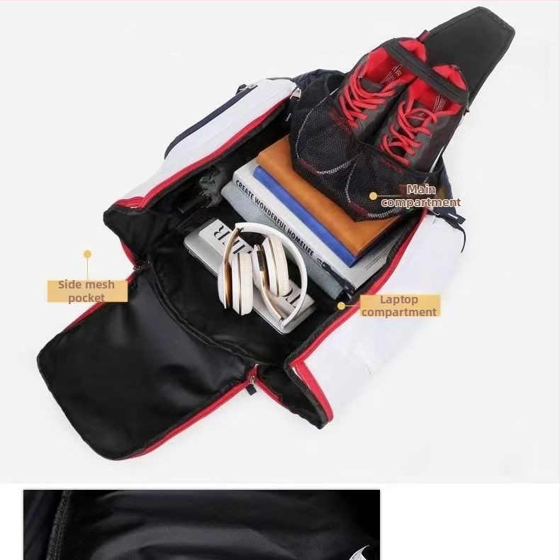 Sporta mugursoma ar gaisa spilventiņiem uz siksnām, lielas ietilpības, universāla, neilons, ūdensizturīga