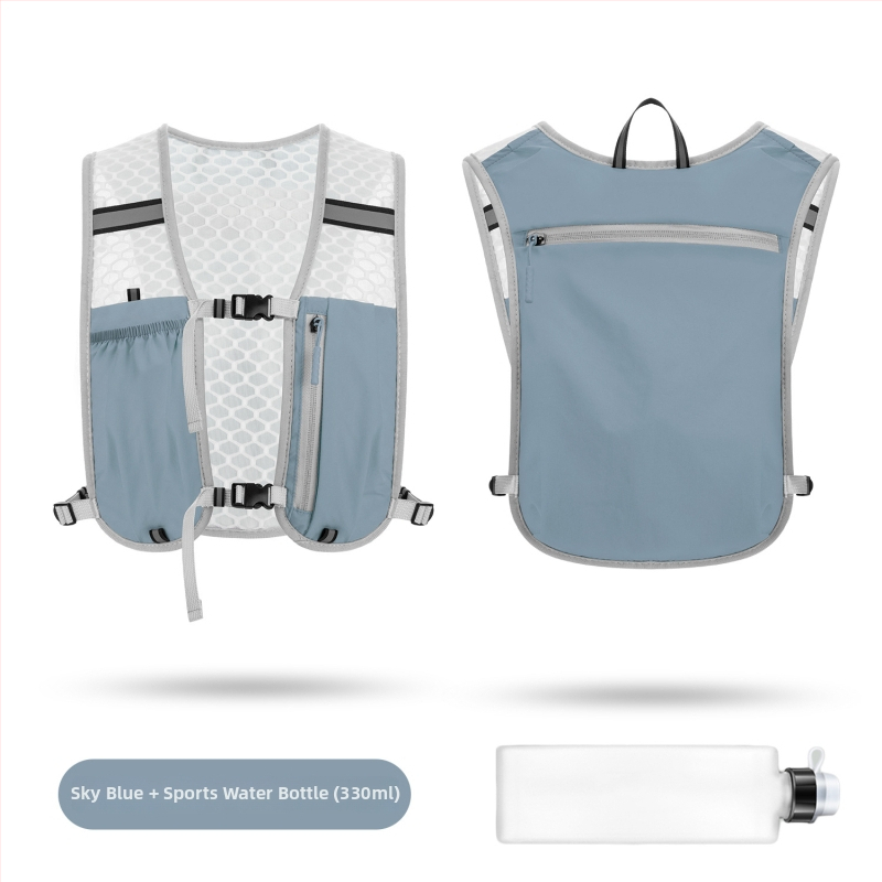 Odu āra sporta mugursoma, viegls neilons, universālais dizains, ergonomiska muguras daļa ar fizioloģisku izliekumu, elpojoša, antibakteriāla, izturīga un atstarojoša nakts drošībai.