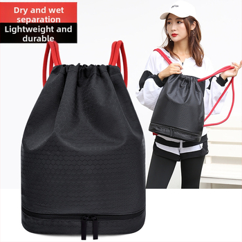 Geantă sport casual cu compartiment uscat-umed, capacitate 20–35 L, poliester, unisex