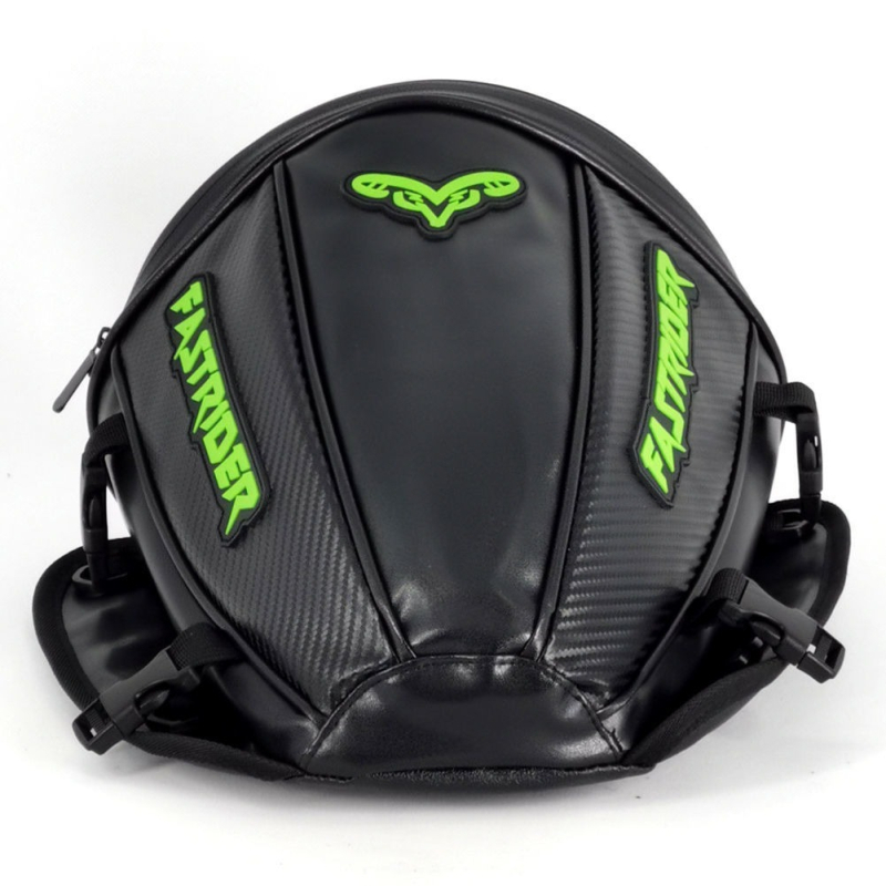 FASTRIDER Geantă spate pentru motocicletă, cu carcasă dură, compartiment pentru cască, Oxford material, impermeabil