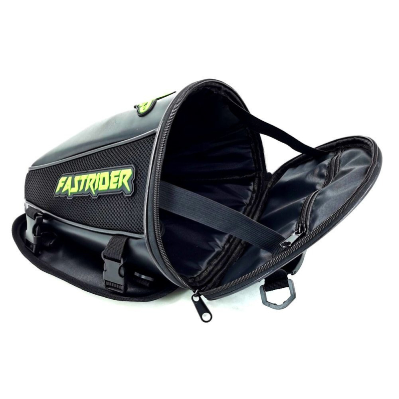 FASTRIDER Geantă spate pentru motocicletă, cu carcasă dură, compartiment pentru cască, Oxford material, impermeabil