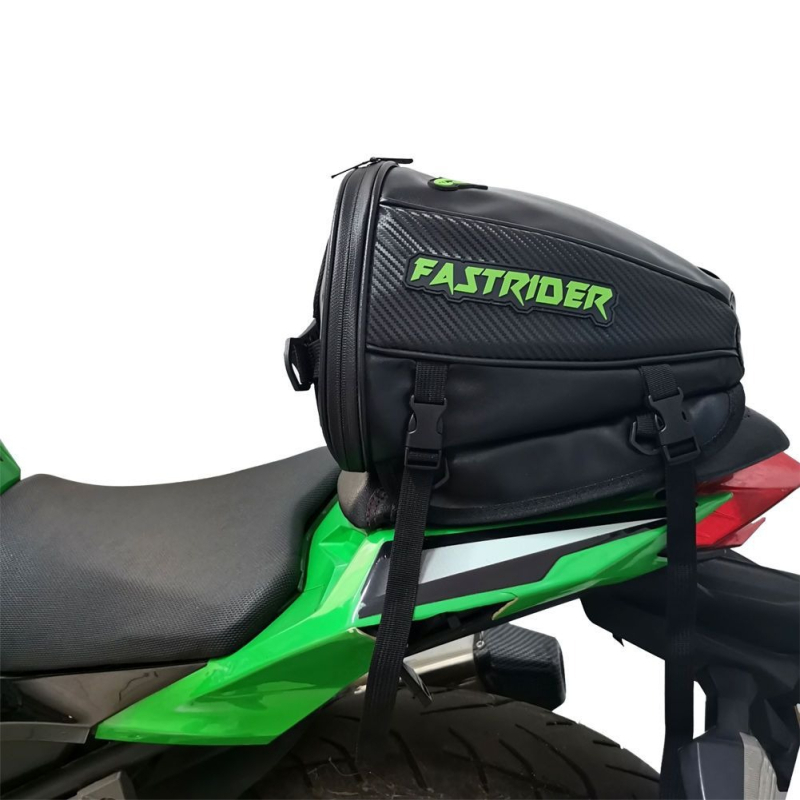 FASTRIDER Geantă spate pentru motocicletă, cu carcasă dură, compartiment pentru cască, Oxford material, impermeabil