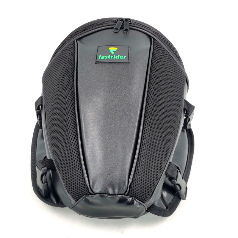 FASTRIDER Geantă spate pentru motocicletă, cu carcasă dură, compartiment pentru cască, Oxford material, impermeabil