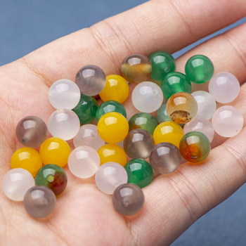 Crvene ahatove perle 6 mm i 8 mm slobodne perle za DIY ogrlice i narukvice