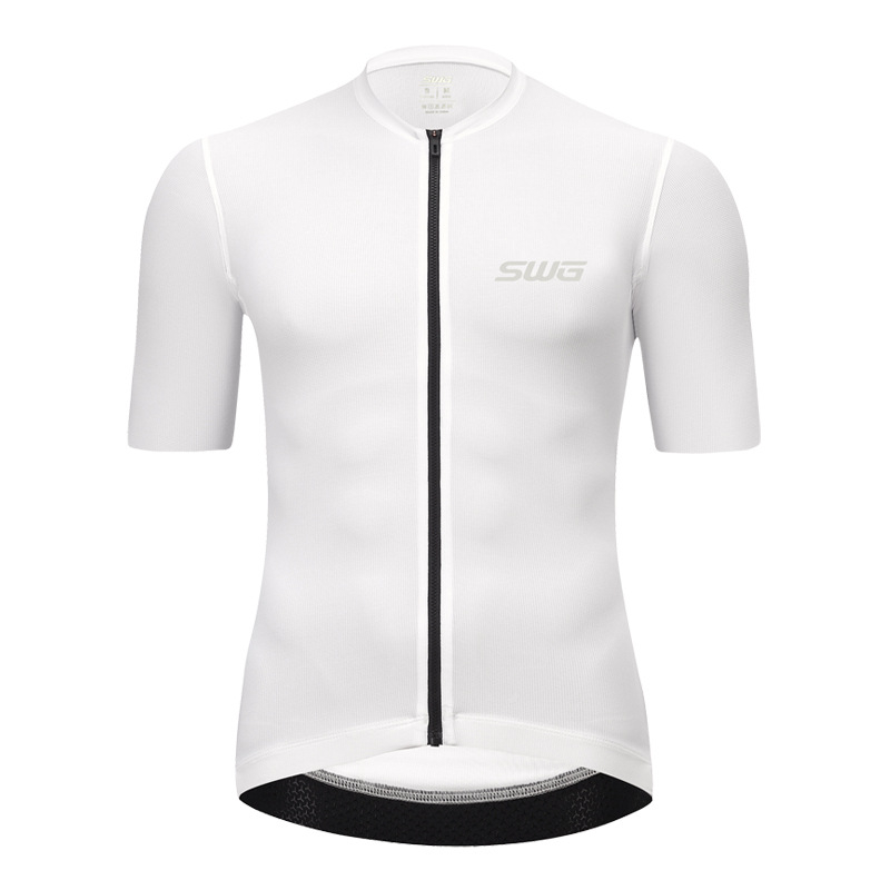 SWG Vīriešu īsās piedurknes velosipēdu krekls, mitrumu novēršana, neilona elpojošā sieta audums, vienkrāsains, vasara
