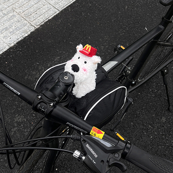 Torba za bicikl West Highland Dog za prednju gornju cijev, univerzalna za MTB i cestovne bicikle, plastična, kapacitet 1, s podlogom