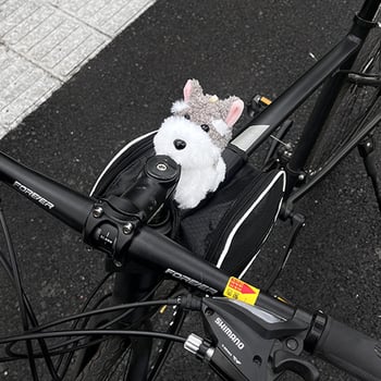 Torba za bicikl West Highland Dog za prednju gornju cijev, univerzalna za MTB i cestovne bicikle, plastična, kapacitet 1, s podlogom