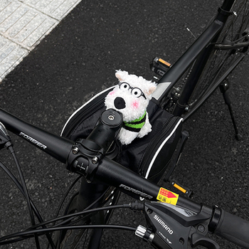 Torba za bicikl West Highland Dog za prednju gornju cijev, univerzalna za MTB i cestovne bicikle, plastična, kapacitet 1, s podlogom