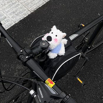 Torba za bicikl West Highland Dog za prednju gornju cijev, univerzalna za MTB i cestovne bicikle, plastična, kapacitet 1, s podlogom