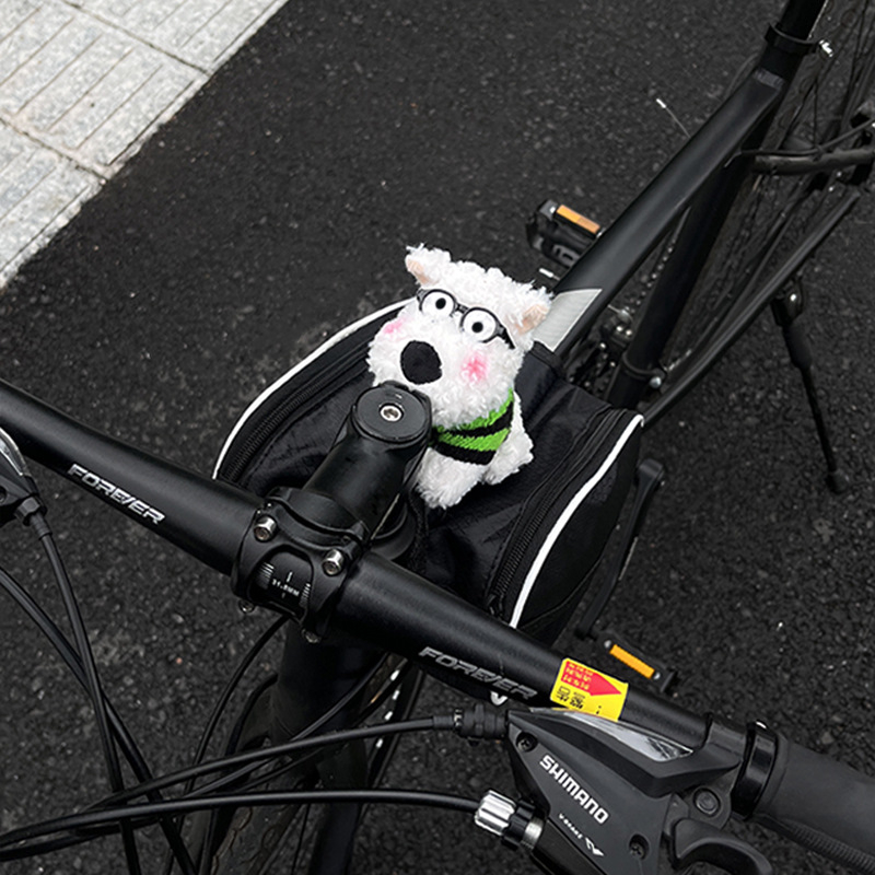 Torba za bicikl West Highland Dog za prednju gornju cijev, univerzalna za MTB i cestovne bicikle, plastična, kapacitet 1, s podlogom