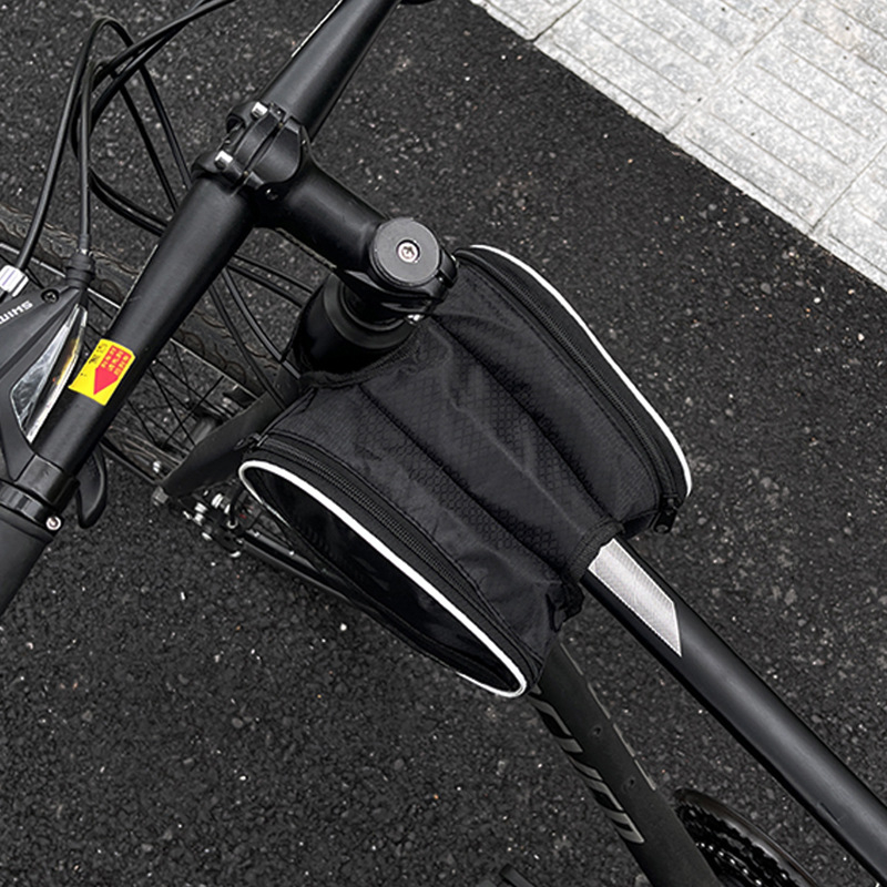 Torba za bicikl West Highland Dog za prednju gornju cijev, univerzalna za MTB i cestovne bicikle, plastična, kapacitet 1, s podlogom