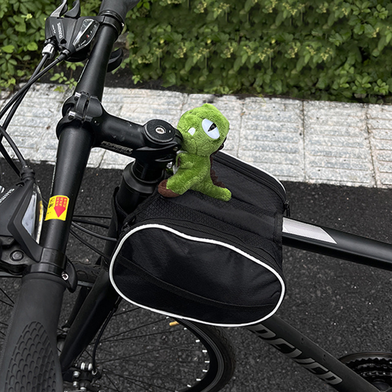 Torba za bicikl West Highland Dog za prednju gornju cijev, univerzalna za MTB i cestovne bicikle, plastična, kapacitet 1, s podlogom