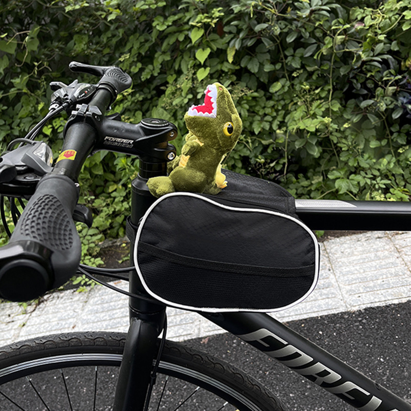 Torba za bicikl West Highland Dog za prednju gornju cijev, univerzalna za MTB i cestovne bicikle, plastična, kapacitet 1, s podlogom