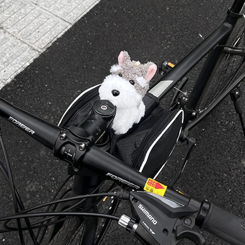 Torba za bicikl West Highland Dog za prednju gornju cijev, univerzalna za MTB i cestovne bicikle, plastična, kapacitet 1, s podlogom