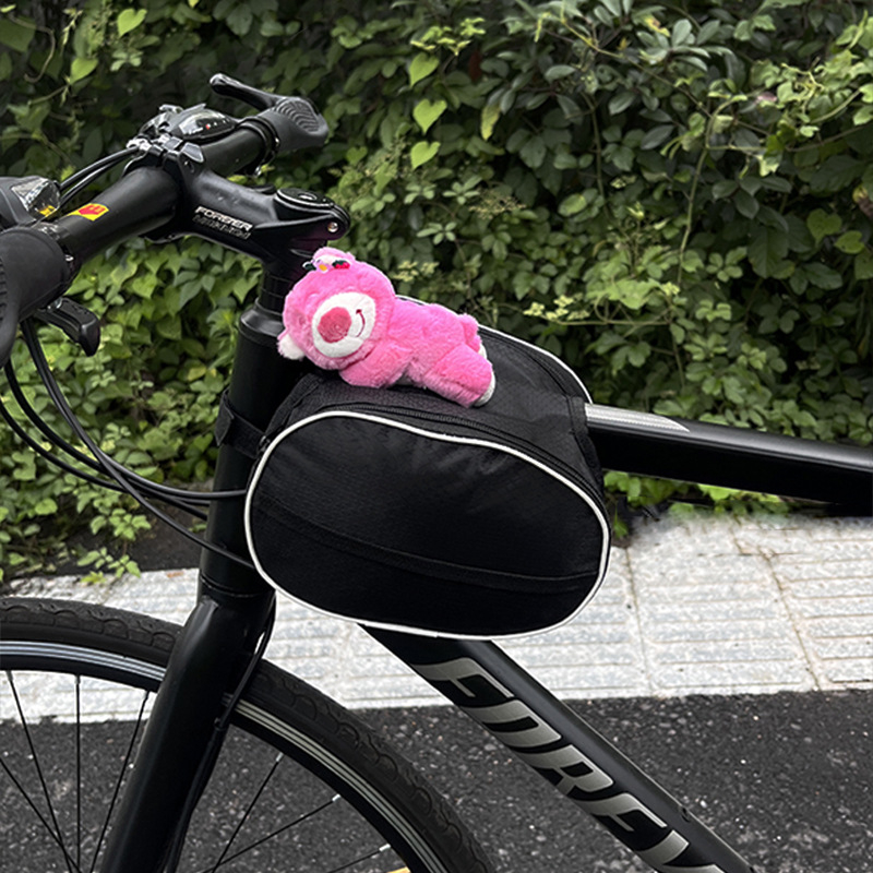 Torba za bicikl West Highland Dog za prednju gornju cijev, univerzalna za MTB i cestovne bicikle, plastična, kapacitet 1, s podlogom