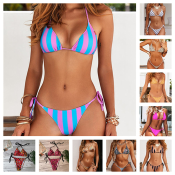 Divdaļīgs bikini ar leoparda rakstu, polsterēta augšdaļa, bez piedurknēm, neilons-elastāns 82/18, oderējums poliestera-elastāns 18, 110 g/m2