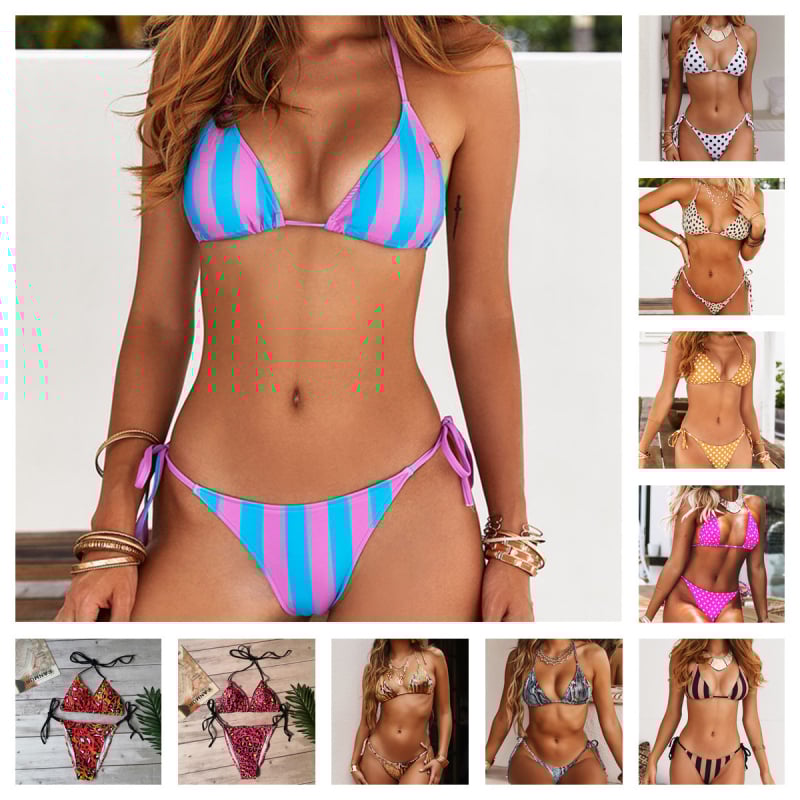 Divdaļīgs bikini ar leoparda rakstu, polsterēta augšdaļa, bez piedurknēm, neilons-elastāns 82/18, oderējums poliestera-elastāns 18, 110 g/m2