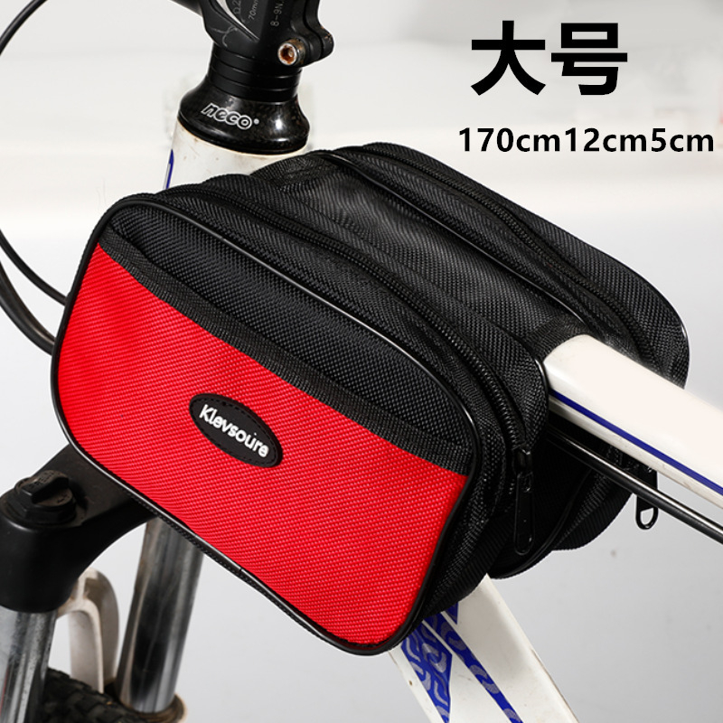 Torba za prednji okvir bicikla – Velika, univerzalna kompatibilnost, na skladištu
