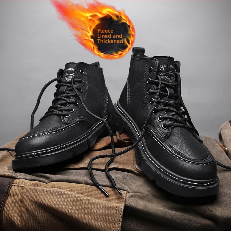 Vyriniai žieminiai sportiniai-kasdieniniai bateliai su pūkuota įdaila, viršus iš super pluošto, PU įdėklas, gumos padas, raišteliai