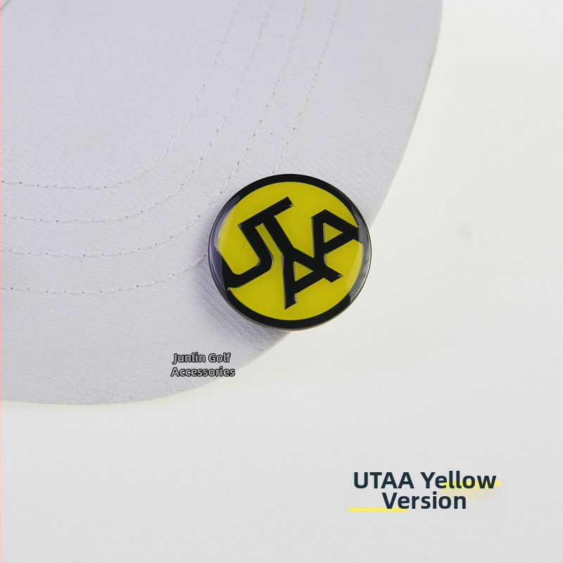 Golfa cepures klips ar magnētisko bumbiņu marķieri, cinka sakausējuma magnets, noņemams četru lapu koku dizains, privātās zīmes iespēja