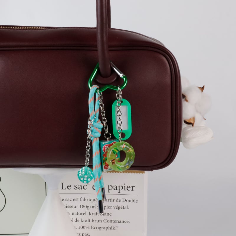 Heavenly κλειδοθήκη για τσάντα από κράμα — σειρά Miu, αθλητικό στυλ, μοτίβα γκολφ μπάλλες, μπάλες επιτραπέζιου τένις και μπάντμιντον