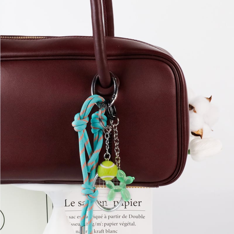 Heavenly κλειδοθήκη για τσάντα από κράμα — σειρά Miu, αθλητικό στυλ, μοτίβα γκολφ μπάλλες, μπάλες επιτραπέζιου τένις και μπάντμιντον