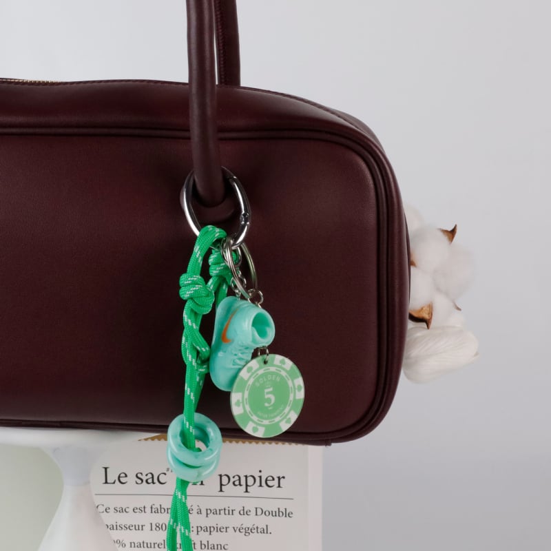 Heavenly κλειδοθήκη για τσάντα από κράμα — σειρά Miu, αθλητικό στυλ, μοτίβα γκολφ μπάλλες, μπάλες επιτραπέζιου τένις και μπάντμιντον