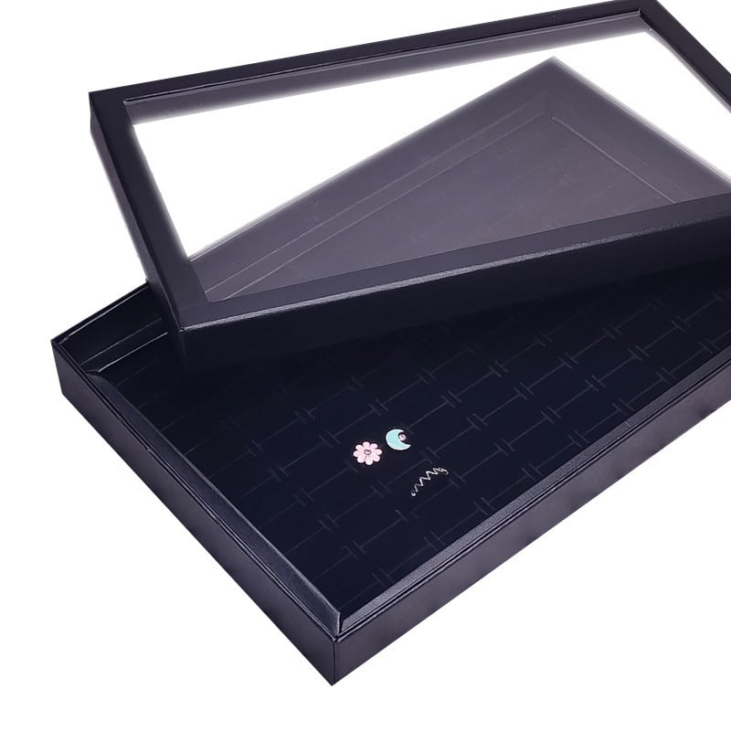 Auskaru demonstrācijas paliktnis ar vāciņu, netoksisks gumijas materiāls, aerosveidotā forma, premium sajūta