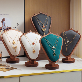 Daugiafunkcinis papuošalų ekspozicijos laikiklis, su nepluošto audiniu, stalinis montavimas