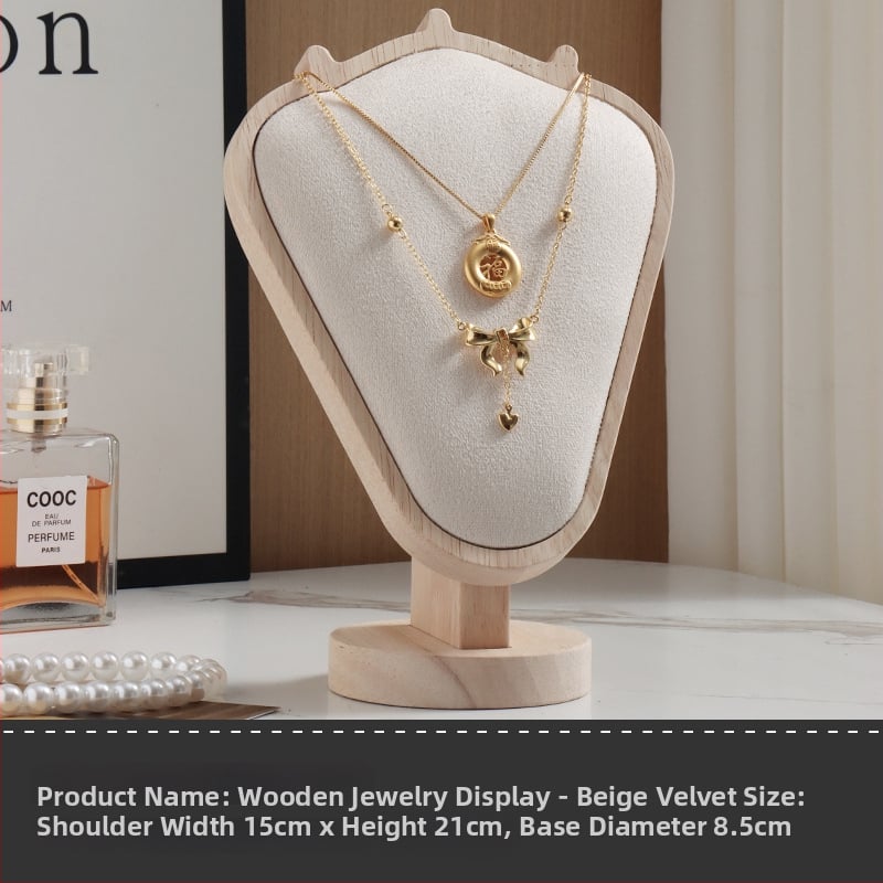 Daugiafunkcinis papuošalų ekspozicijos laikiklis, su nepluošto audiniu, stalinis montavimas