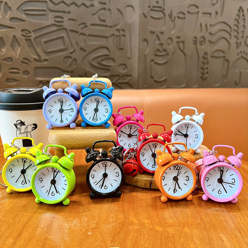 Woan privjesak za ključeve s budilicom – stakleni materijal, odvojeno pakiranje, pogodna za darove na vjenčanjima, rođendanima i diplomama